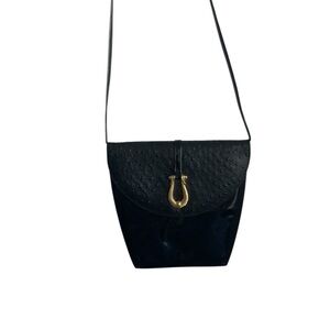 Due Fratelli Vintage Elegant Black Shoulder crossbody Bag